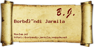 Borbándi Jarmila névjegykártya